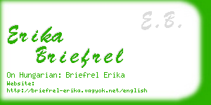 erika briefrel business card